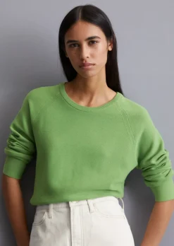 Sweter z cienkiej dzianiny DfC regular z mini strukturą