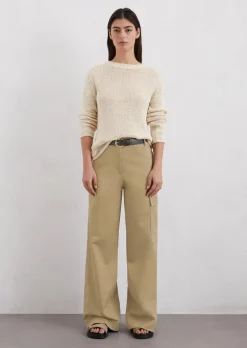 Szerokie spodnie cargo z TENCEL™ Lyocell
