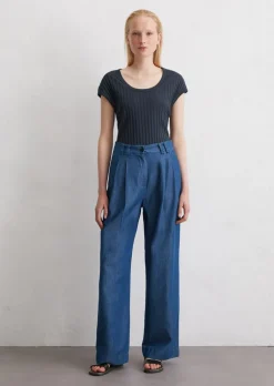 Szerokie spodnie dżinsowe z TENCEL™ Lyocell