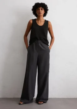 Szerokie spodnie Wykonane z materiału TENCEL™ Lyocell