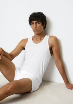 Tank top w cienkie prążki 2 szt. w opakowaniu