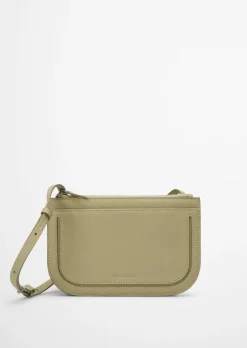 Torba crossbody 2w1 Wykonane z drobnoziarnistej skóry bydlęcej