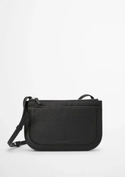 Torba crossbody 2w1 Wykonane z drobnoziarnistej skóry bydlęcej