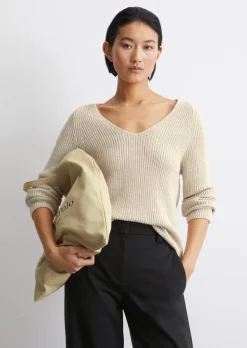 Zwykły sweter Z bawełny organicznej (Organic Cotton)